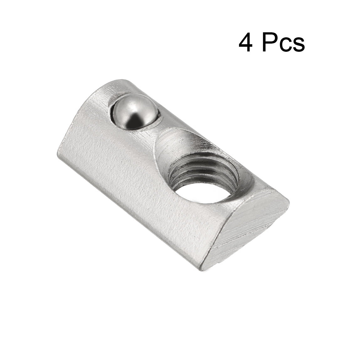 Harfington Roll-In Spring  T Nut, Roll Ball Elastic Nuts for 4040 Series Aluminum Extrusion Profile, 4 Pcs