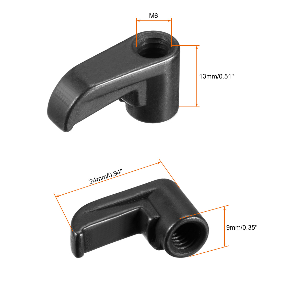 Harfington HL2414 Inserts Plate Finger Clamp 10 Pcs Fit for CNC Turning Tools Left Thread