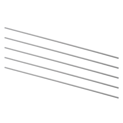 Harfington Round Rod 2mm Diameter 200mm Length HSS Lathe Bar Stock DIY Craft Tool 5 Pcs