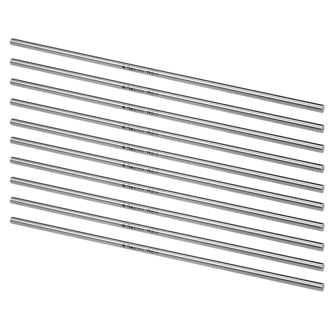 Harfington Round Steel Rod, HSS Lathe Bar Stock Tool Long, for Shaft Gear Drill Lathes Boring Machine Turning Miniature Axle, Cylindrical Pin DIY Craft