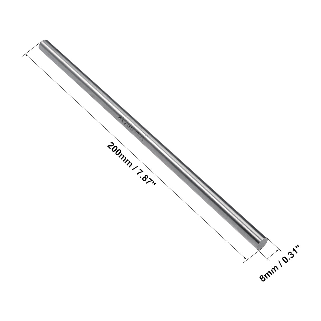 Harfington Round Rod 200mm Length HSS Lathe Bar Stock DIY Craft Tool 2 Pcs