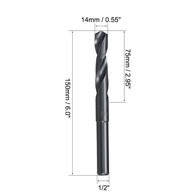 Harfington HSS 6542 Reduced Straight Shank Twist Drill Bit