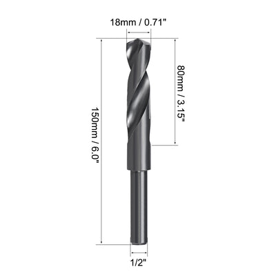 Harfington HSS 6542 Reduced Straight Shank Twist Drill Bit