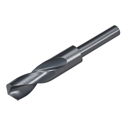 Harfington Reduced Shank Drill Bit 21mm HSS 6542 Black Oxide with 1/2 Inch Straight Shank