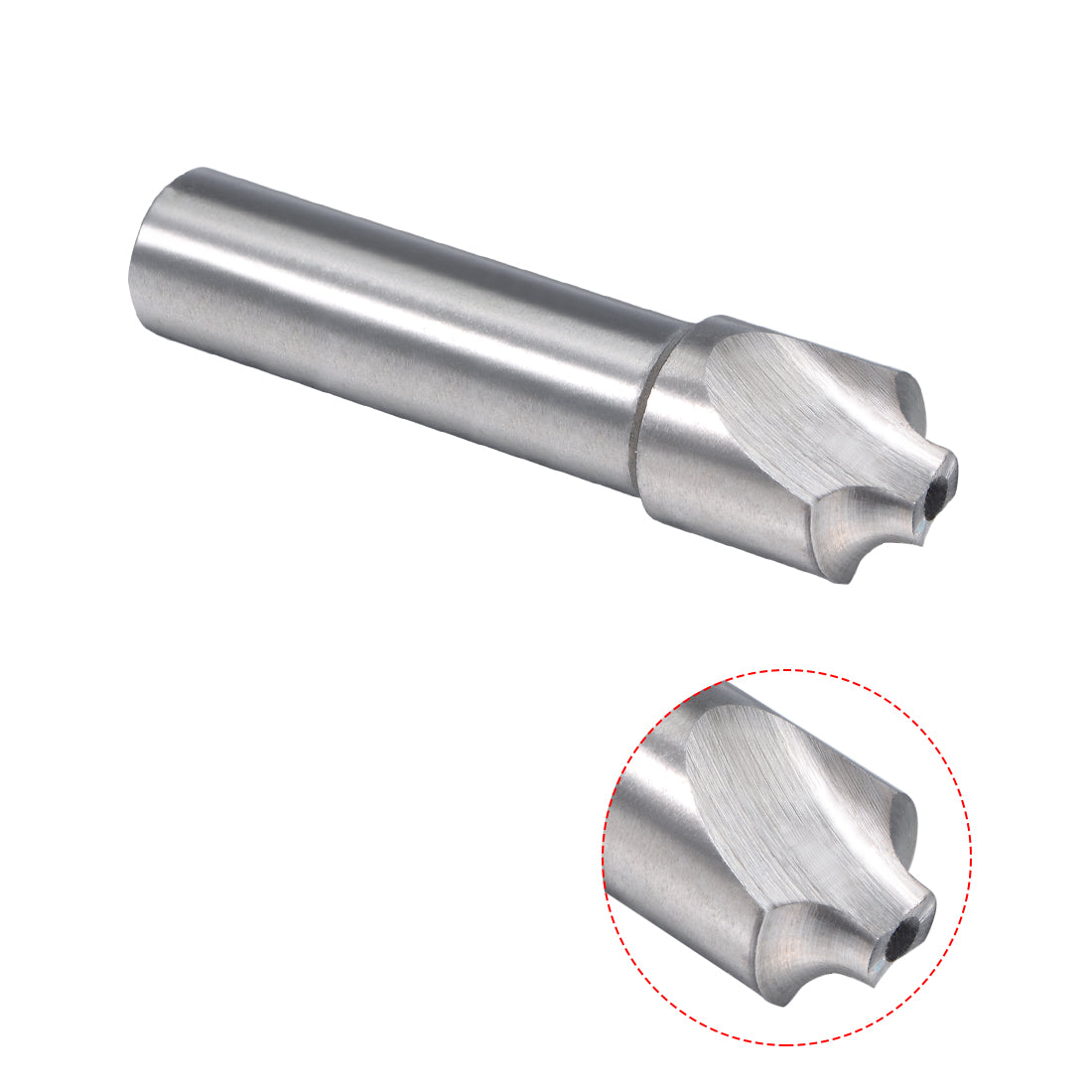 Harfington HSS-Al Corner Rounding End Mill Cutter 4 Flutes with 4mm Radius, 12mm Shank