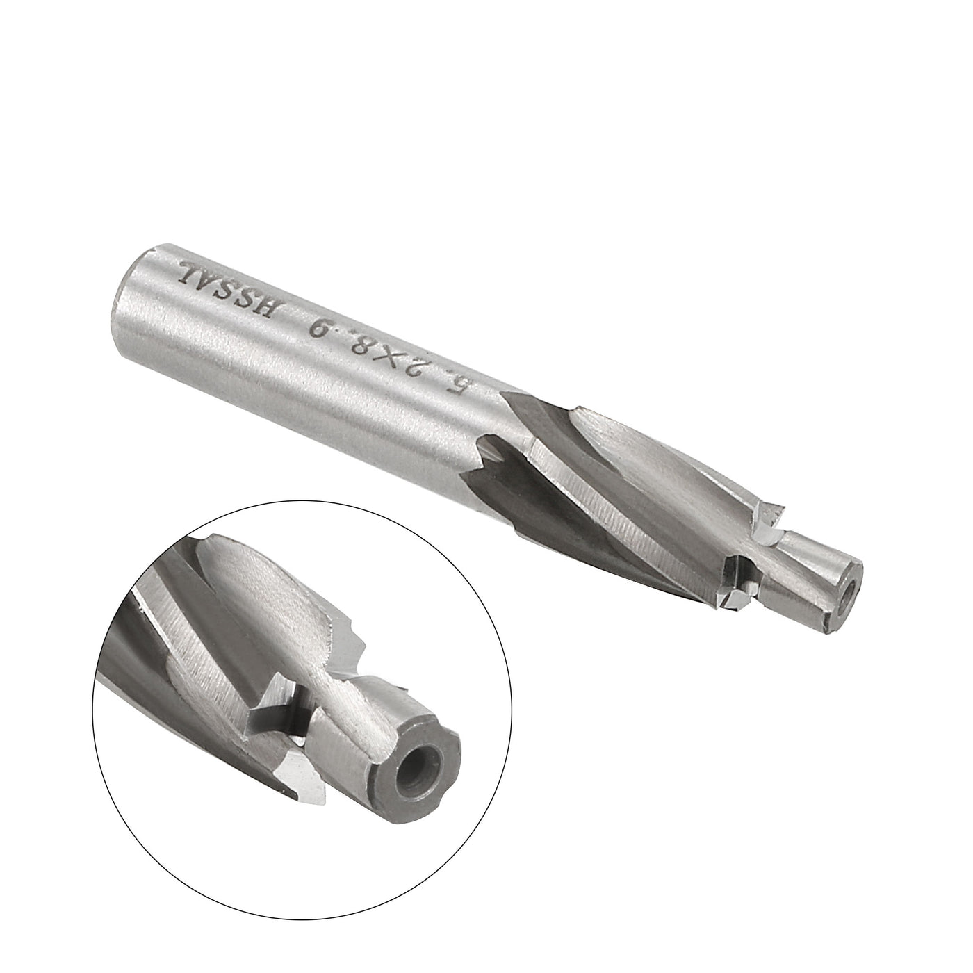 Harfington HSSAL Cobalt Counterbore End Mill Cap Screws Expand Holes 4 Flutes, 5 x 9mm