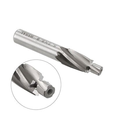 Harfington HSSAL Cobalt Counterbore End Mill Cap Screws Expand Holes 4 Flutes, 5 x 9mm