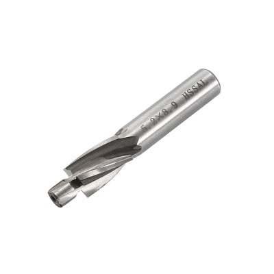 Harfington HSSAL Cobalt Counterbore End Mill Cap Screws Expand Holes 4 Flutes, 5 x 9mm