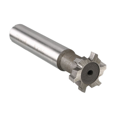 Harfington HSS-Al T Slot End Mill Milling Cutter 6 Flutes 20mm Cutting Dia 4mm Depth