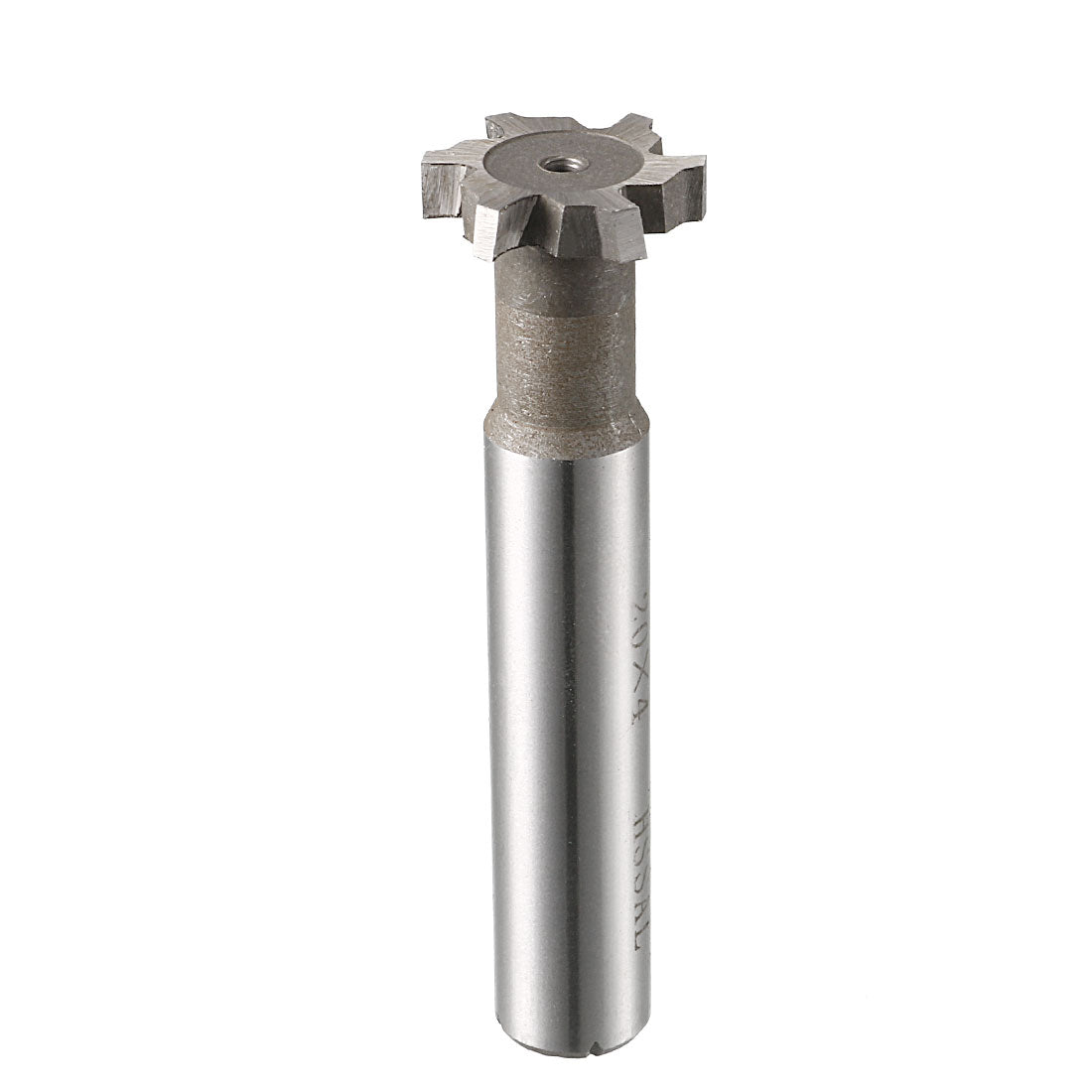 Harfington HSS-Al T Slot End Mill Milling Cutter 6 Flutes 20mm Cutting Dia 4mm Depth