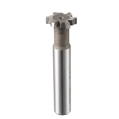 Harfington HSS-Al T Slot End Mill Milling Cutter 6 Flutes 20mm Cutting Dia 4mm Depth