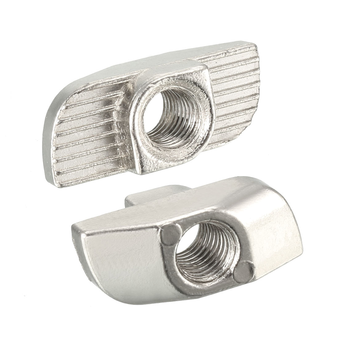 Harfington Sliding T Slot Nuts,  Half Round Roll In T-Nut for 4040 Series Aluminum Extrusion Profile, Carbon Steel Nickel-plated, 30 Pcs