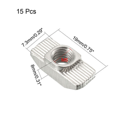 Harfington Thread Aluminum Extrusion Profile Sliding T Slot Nuts