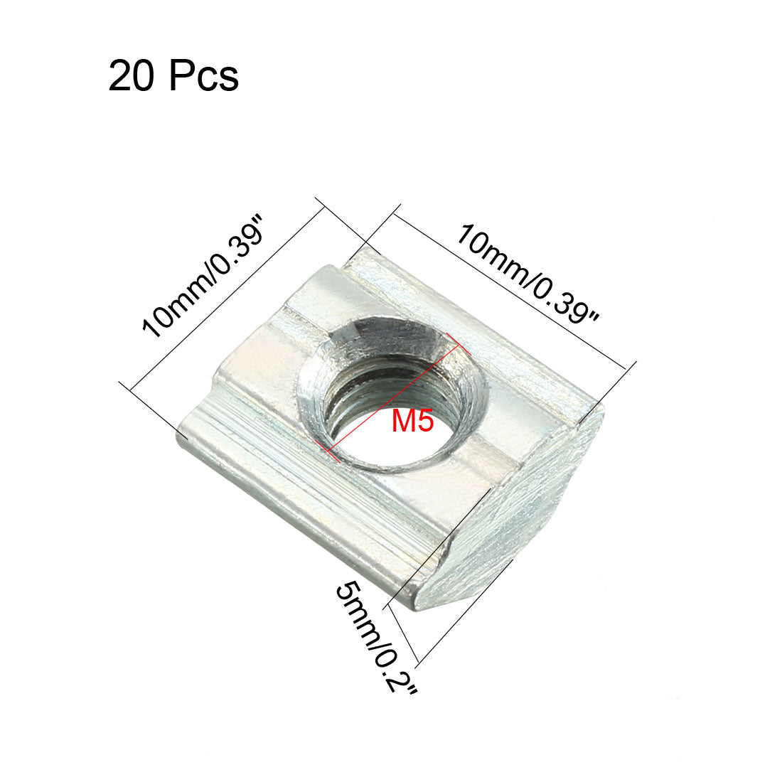 Harfington Thread Aluminum Extrusion Profile Slide In T Nut
