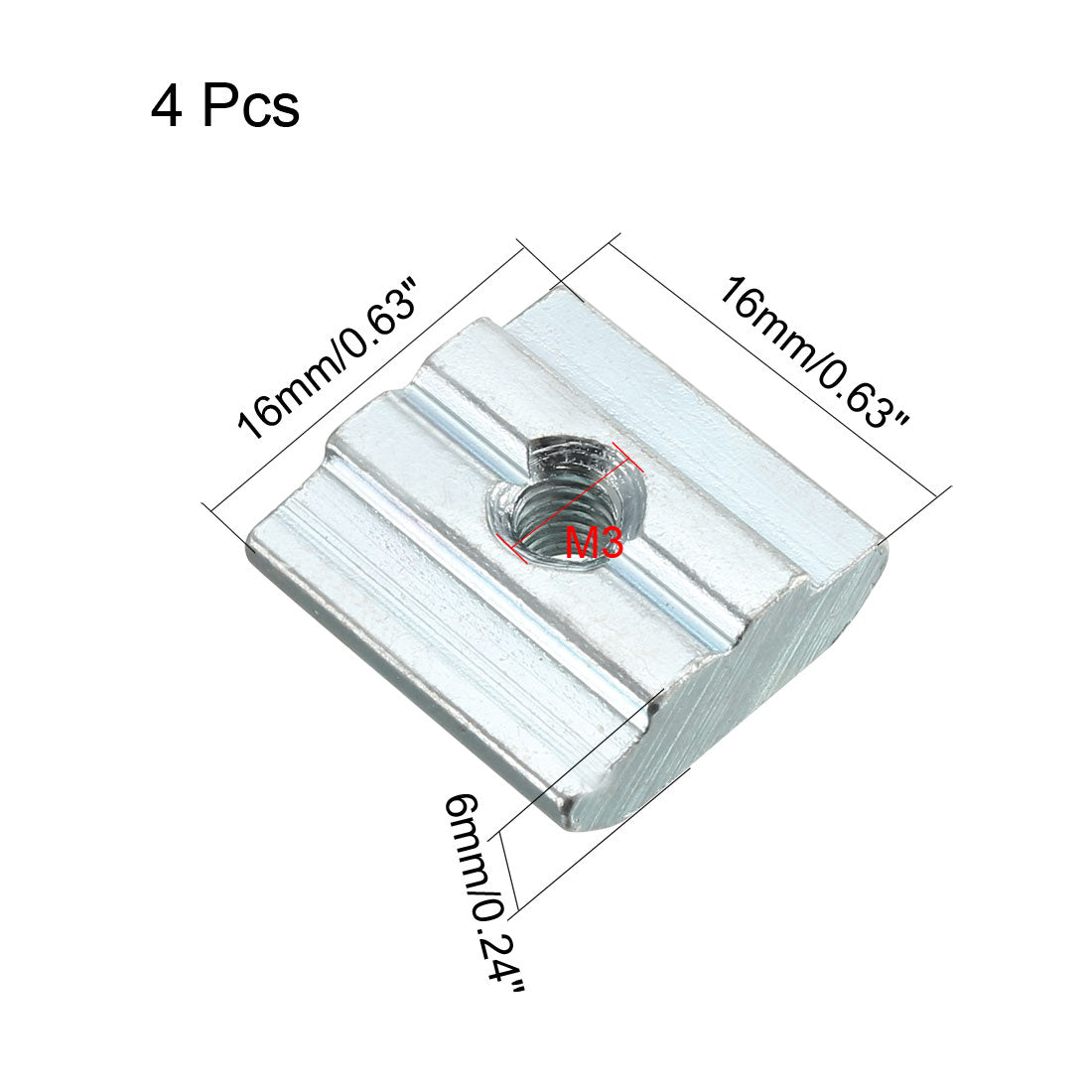 Harfington Thread Aluminum Extrusion Profile Slide In T Nut
