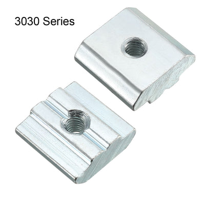 Harfington Slide in T-Nut, M3 Threaded for 3030 Series Aluminum Extrusions Profile 12pcs