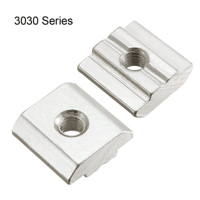 Harfington Slide in T-Nut,  Threaded for 3030 Series Aluminum Extrusions Profile 4 Pcs