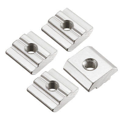 Harfington Slide in T-Nut,  Threaded for 3030 Series Aluminum Extrusions Profile 4 Pcs