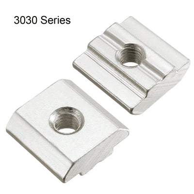 Harfington Slide in T-Nut,  Threaded for 3030 Series Aluminum Extrusions Profile 4 Pcs