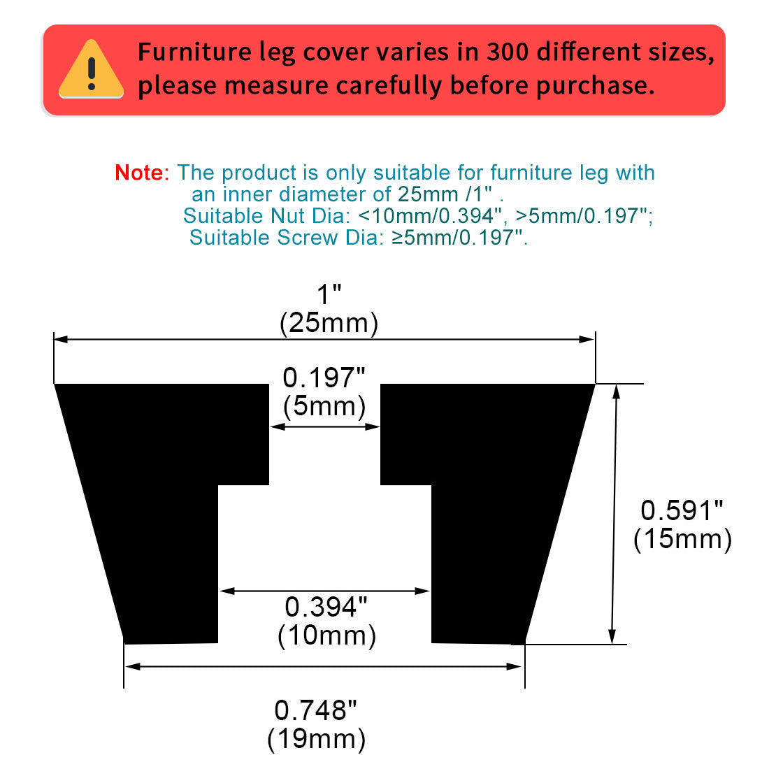 Harfington 14pcs Rubber Feet Bumper Sofa Amplifier Speaker Cabinet Leg Pads, D25x19xH15mm