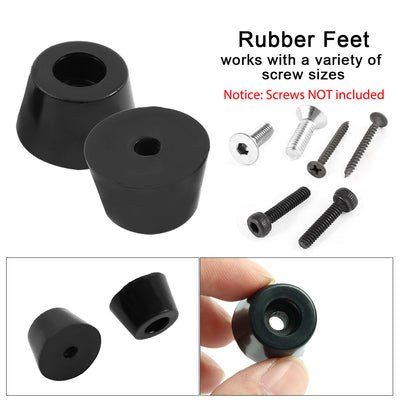 Harfington 14pcs Rubber Feet Bumper Sofa Amplifier Speaker Cabinet Leg Pads, D25x19xH15mm