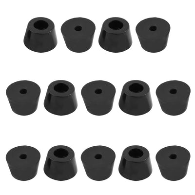 Harfington 14pcs Rubber Feet Bumper Sofa Amplifier Speaker Cabinet Leg Pads, D25x19xH15mm