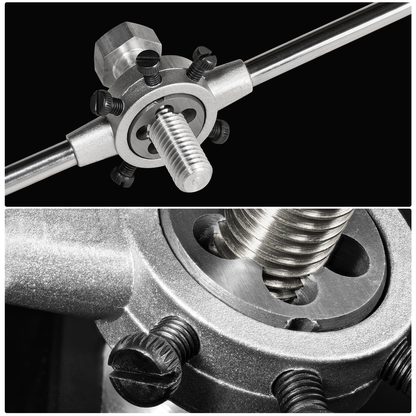 Harfington Die Stock Handle Wrench 25mm Dia M7-M9 Metric Round Die Holder