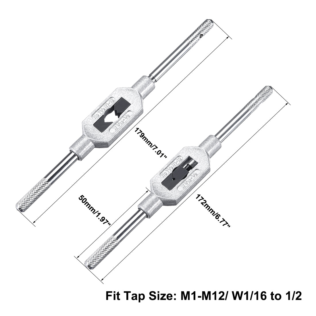 Harfington Tap Wrench Handle M1-M12 Adjutable Bar  Holder Straight Tapping Wrench