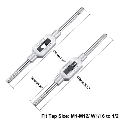 Harfington Tap Wrench Handle M1-M12 Adjutable Bar  Holder Straight Tapping Wrench