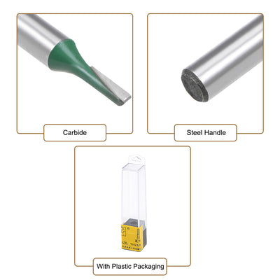 Harfington Router Bit 1/4 Shank 1/8 inch Cutting Dia. Straight Flute Carbide for Woodworking Milling Cutter Tool