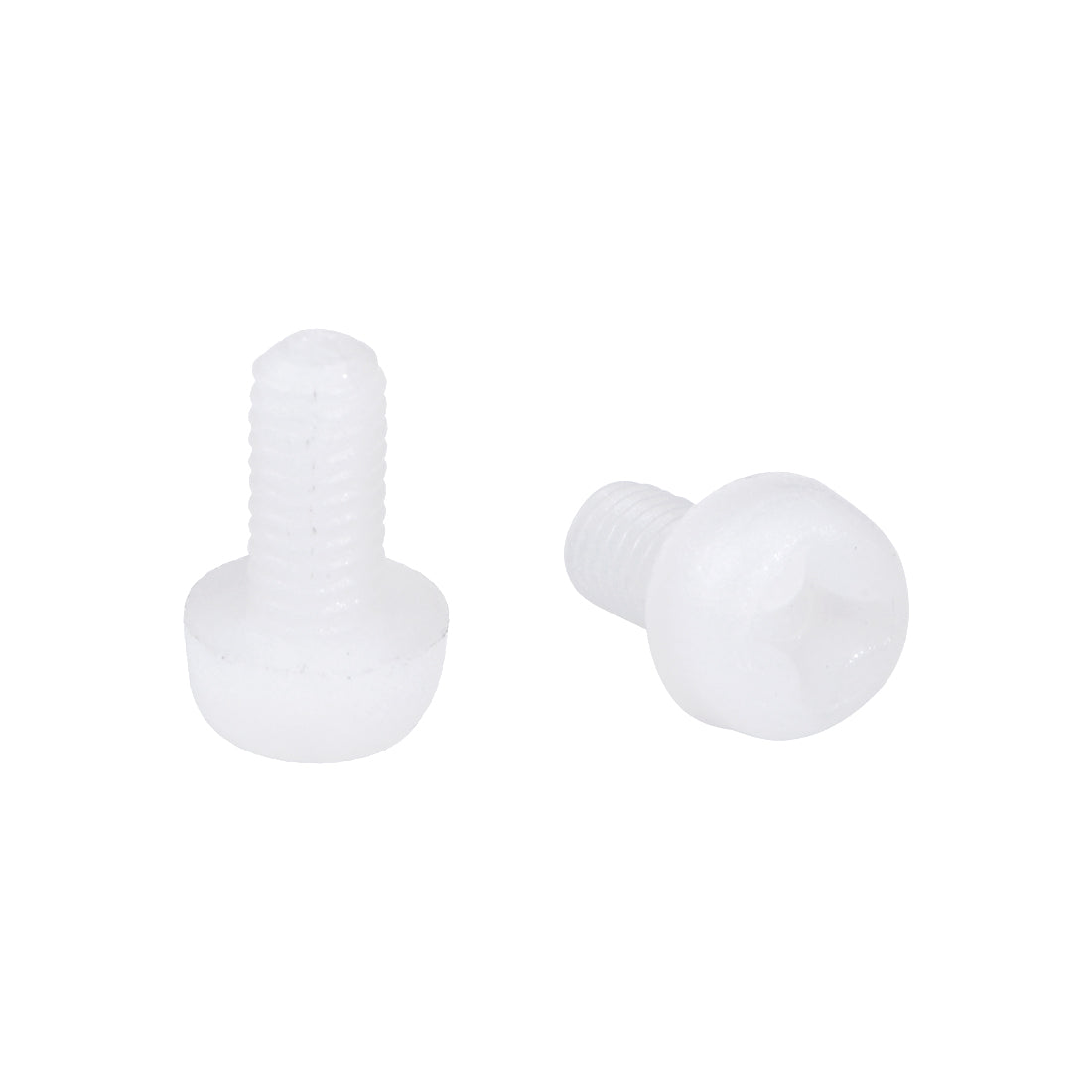 Harfington Threaded Nylon Phillips Cross Pan Head Machine Screws Bolts 20Pcs