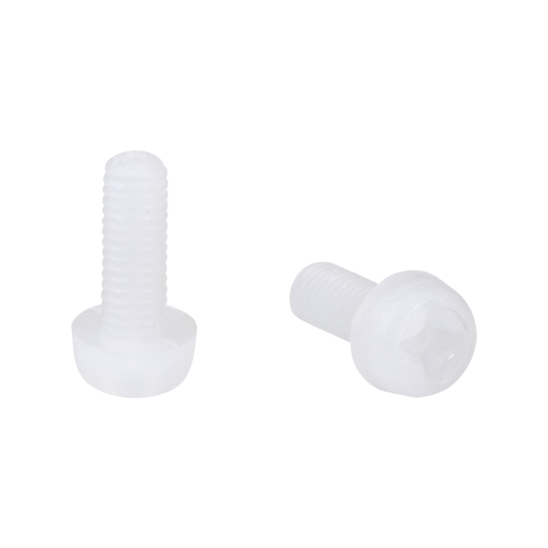 Harfington Threaded Nylon Phillips Cross Pan Head Machine Screws Bolts 20Pcs