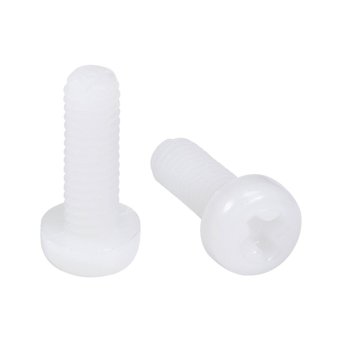 Harfington Threaded Nylon Phillips Cross Pan Head Machine Screws Bolts 20Pcs