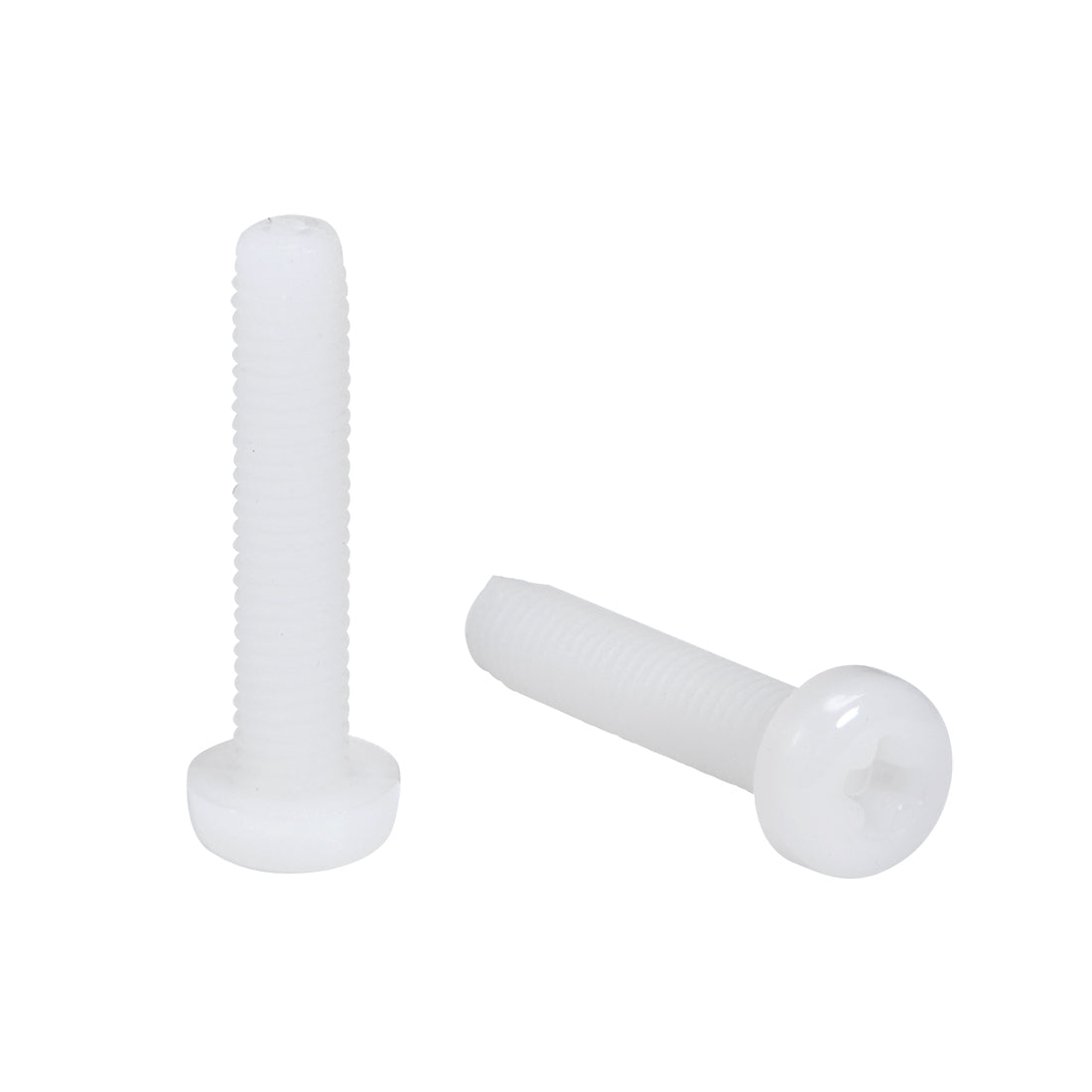 Harfington 50Pcs Nylon Phillips Machine Screws Bolts