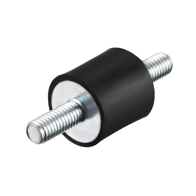 Harfington 15 x 15mm Rubber Mounts,Vibration Isolators,with M5 x 15mm Studs 2pcs