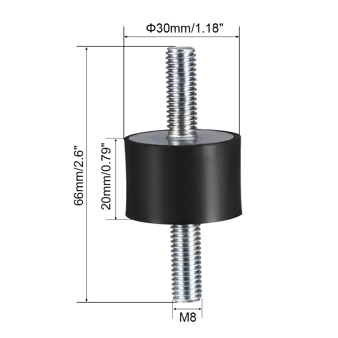 Harfington Rubber Mounts,Vibration Isolators, Shock Absorber with Studs