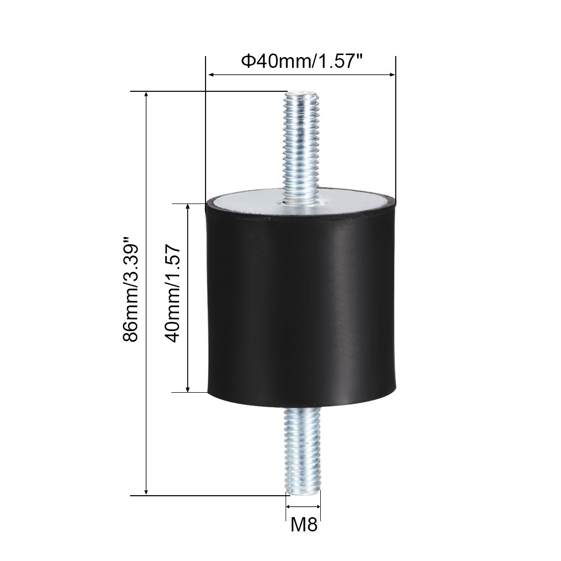 Harfington Rubber Mounts,Vibration Isolators, Shock Absorber with Studs