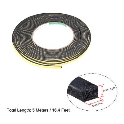 Harfington Foam Seal Tape, Adhesive Weather Strip 2pcs