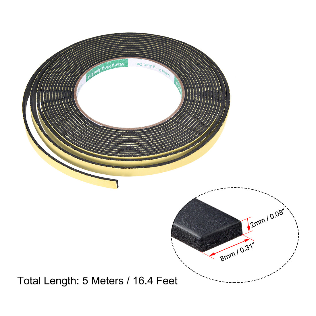 Harfington Foam Seal Tape Adhesive Weather Strip