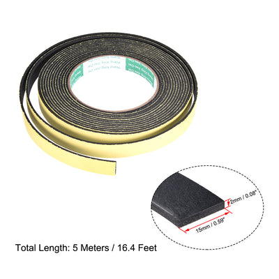Harfington Foam Seal Tape, Adhesive Weather Strip 2pcs