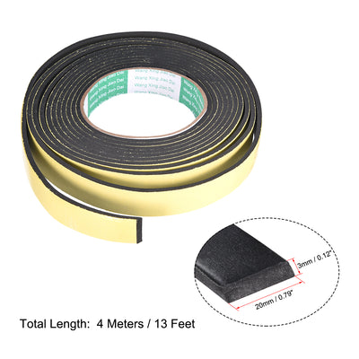 Harfington Foam Seal Tape, Adhesive Weather Strip 2pcs