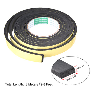 Harfington Foam Seal Tape, Adhesive Weather Strip 2pcs