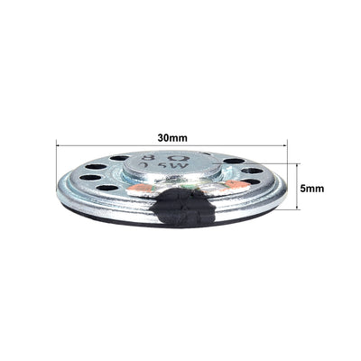 Harfington 0.5W 8 Ohm DIY Audio Speaker Loudspeaker 30mm Round Shape