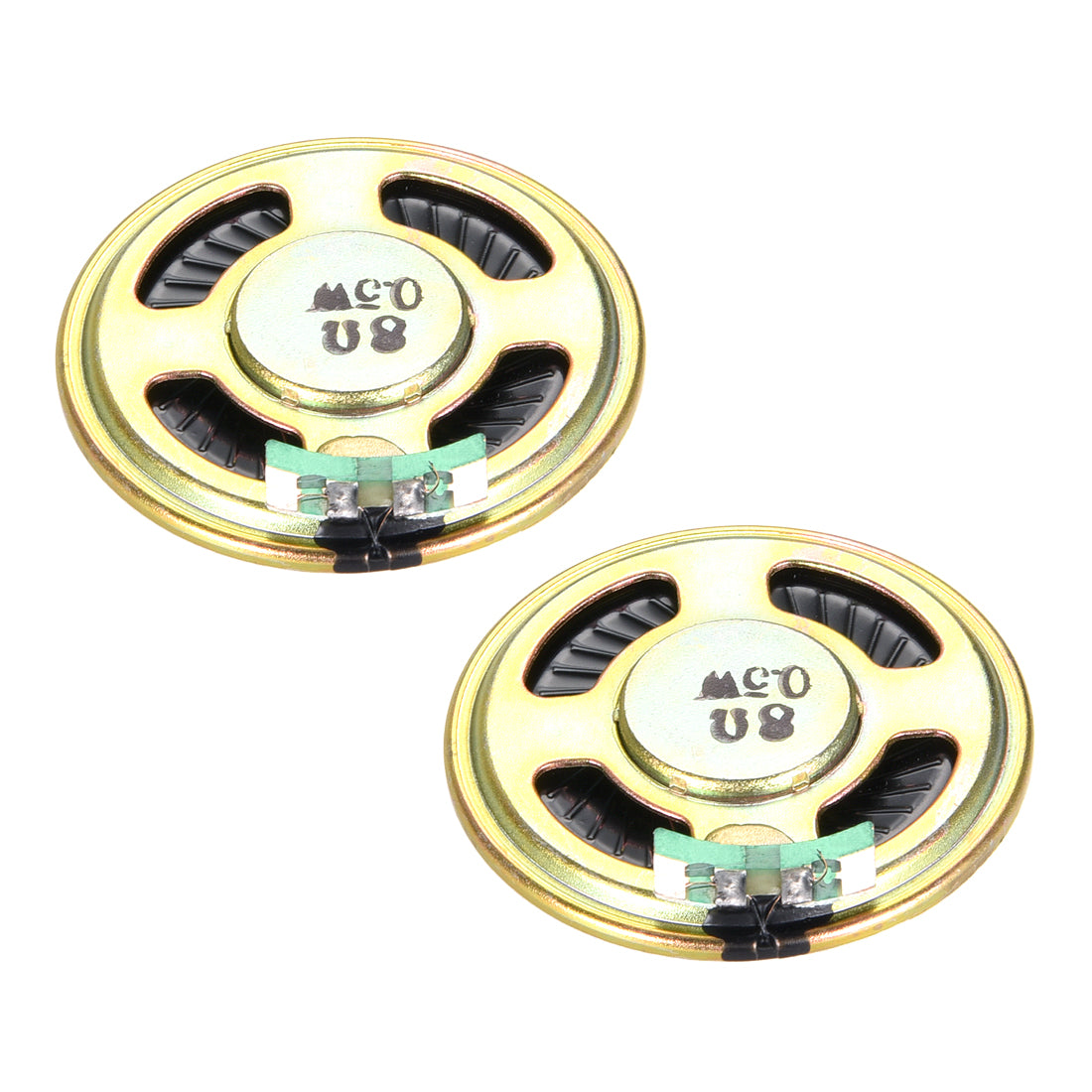 Harfington 0.5 W 8 Ohm DIY Audio Speaker Loudspeaker 40mm Round-shape 2pcs