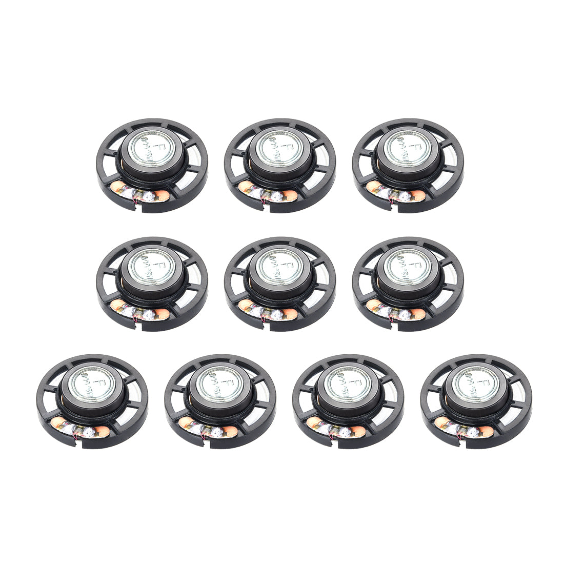 Harfington 0.25W 8 Ohm Mini DIY Audio Speaker Loudspeaker 29mm Round Shape 10pcs