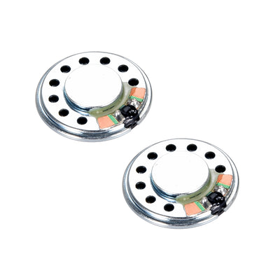 Harfington 0.5W 8 Ohm DIY Audio Speaker Loudspeaker 26mm Round Shape 2pcs