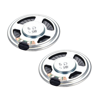 Harfington 0.5W 8 Ohm DIY Audio Speaker Loudspeaker 40mm Round Shape 2pcs