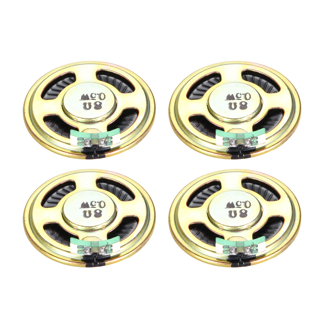 Harfington 0.5 W 8 Ohm DIY Audio Speaker Loudspeaker 40mm Round-shape 4pcs