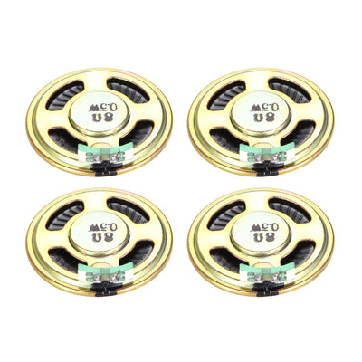 Harfington 0.5 W 8 Ohm DIY Audio Speaker Loudspeaker 40mm Round-shape 4pcs