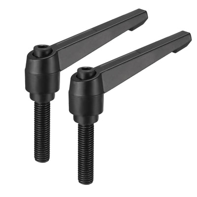 Harfington Handles Adjustable Clamping Lever Thread Ratchet Male Threaded Stud 2Pack